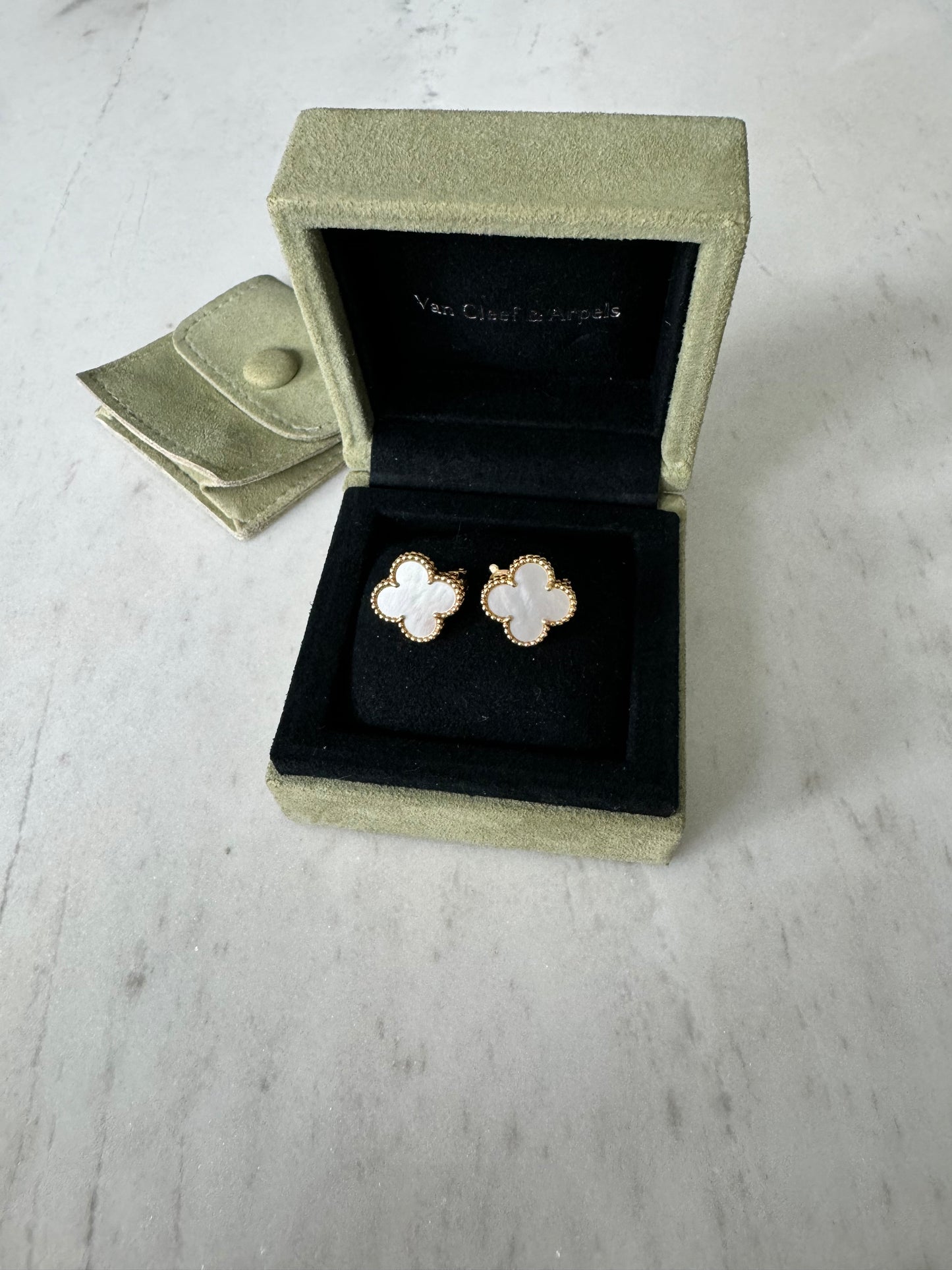 Van cleef and arpels vintage alhambra MOP earrings