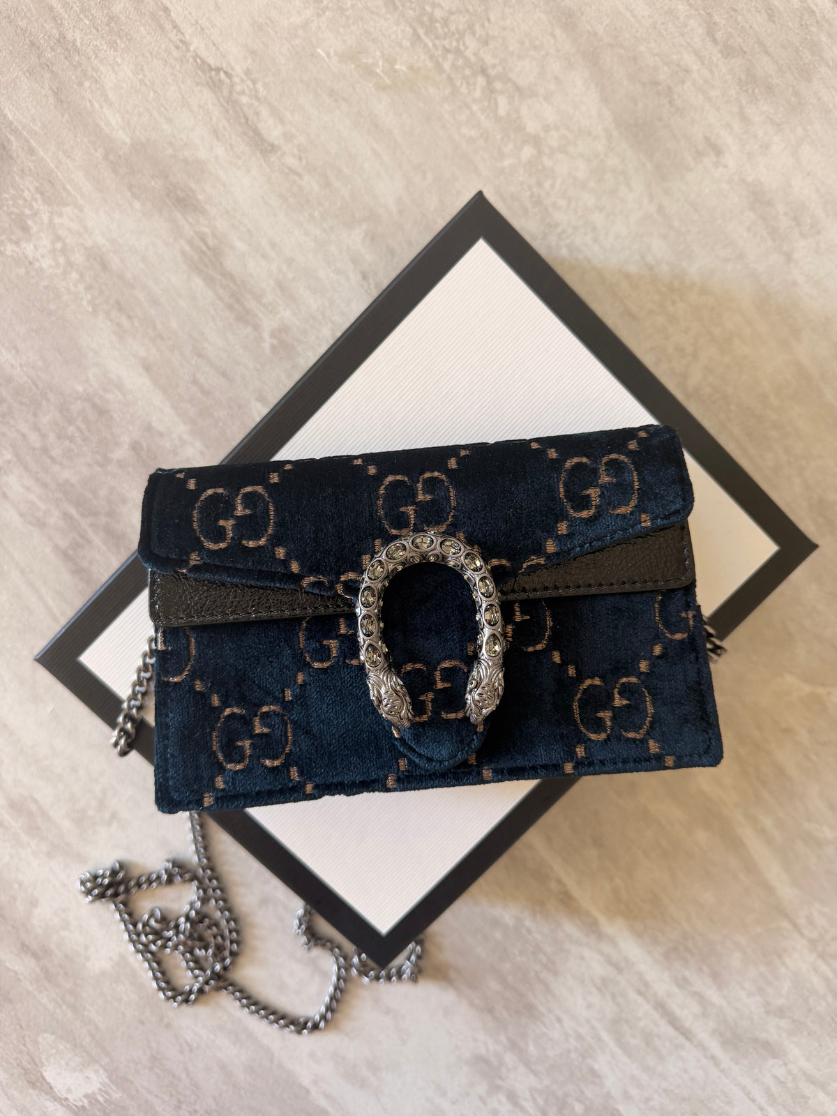 Gucci Super Mini Dionysus Velvet