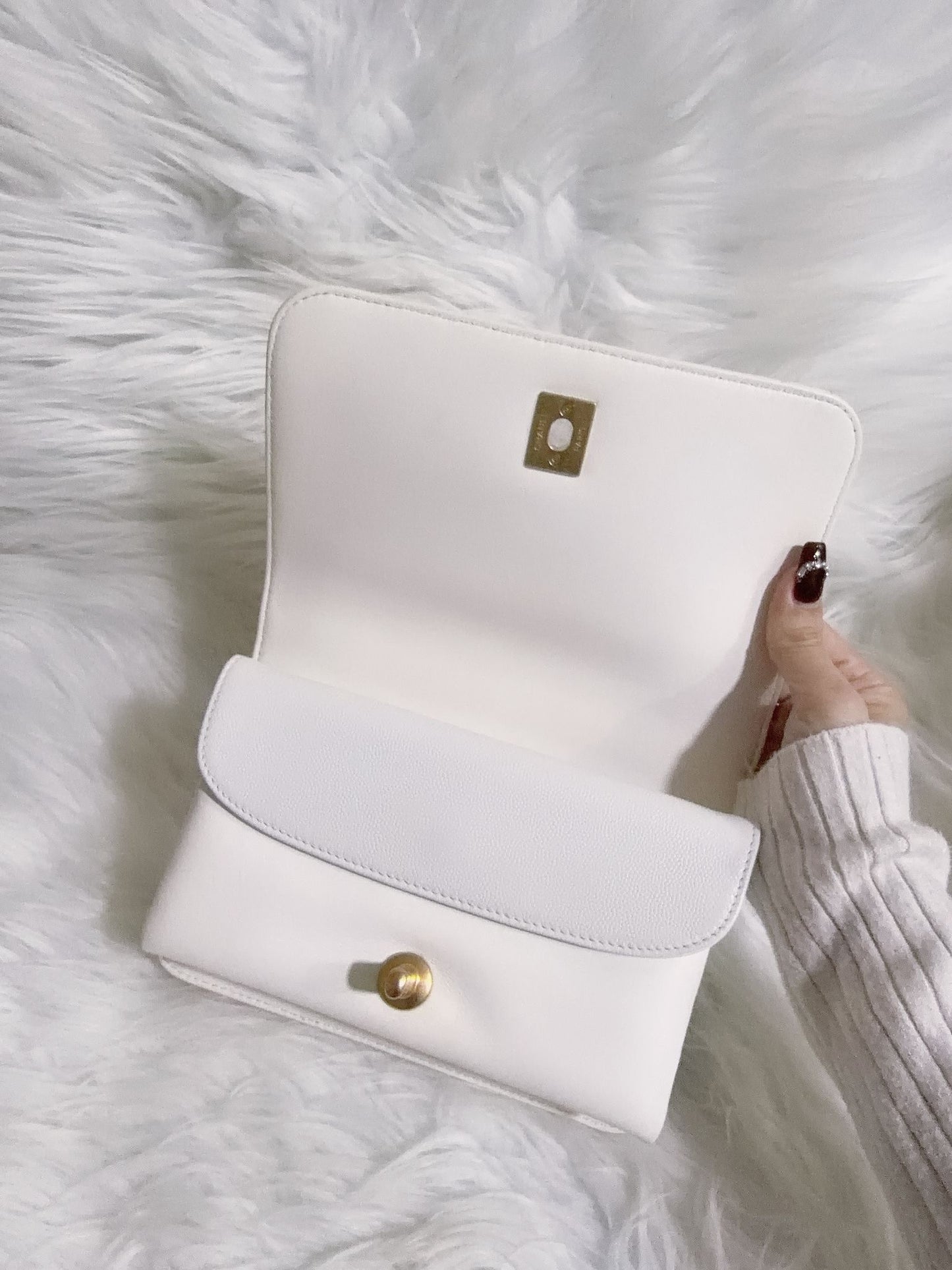 Chanel Top Handle Flap Bag