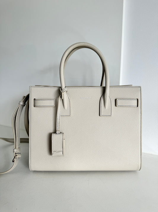 Saint laurent sac de jour baby, vintage white