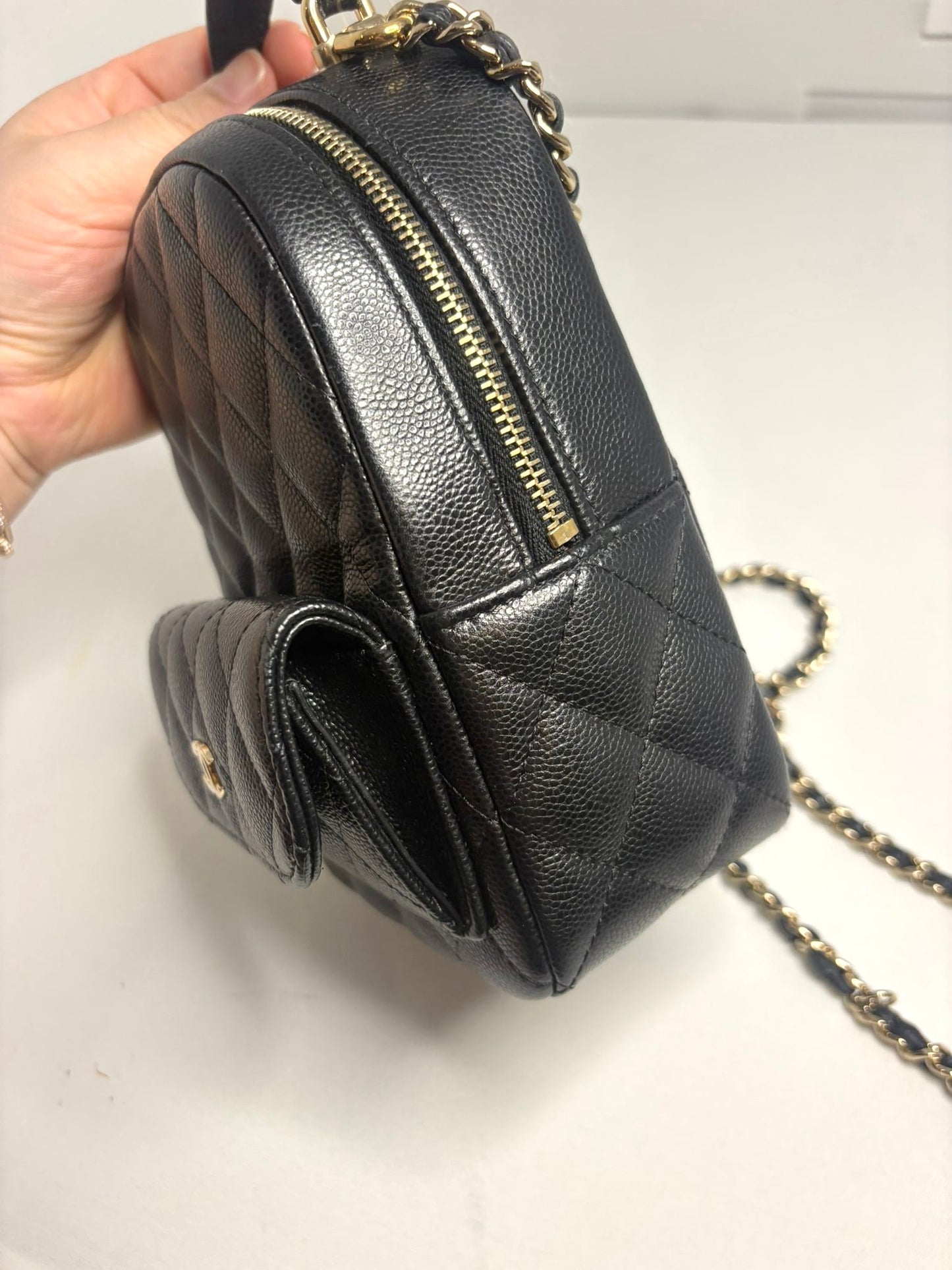 Chanel Caviar Quilted CC Mini Classic Backpack