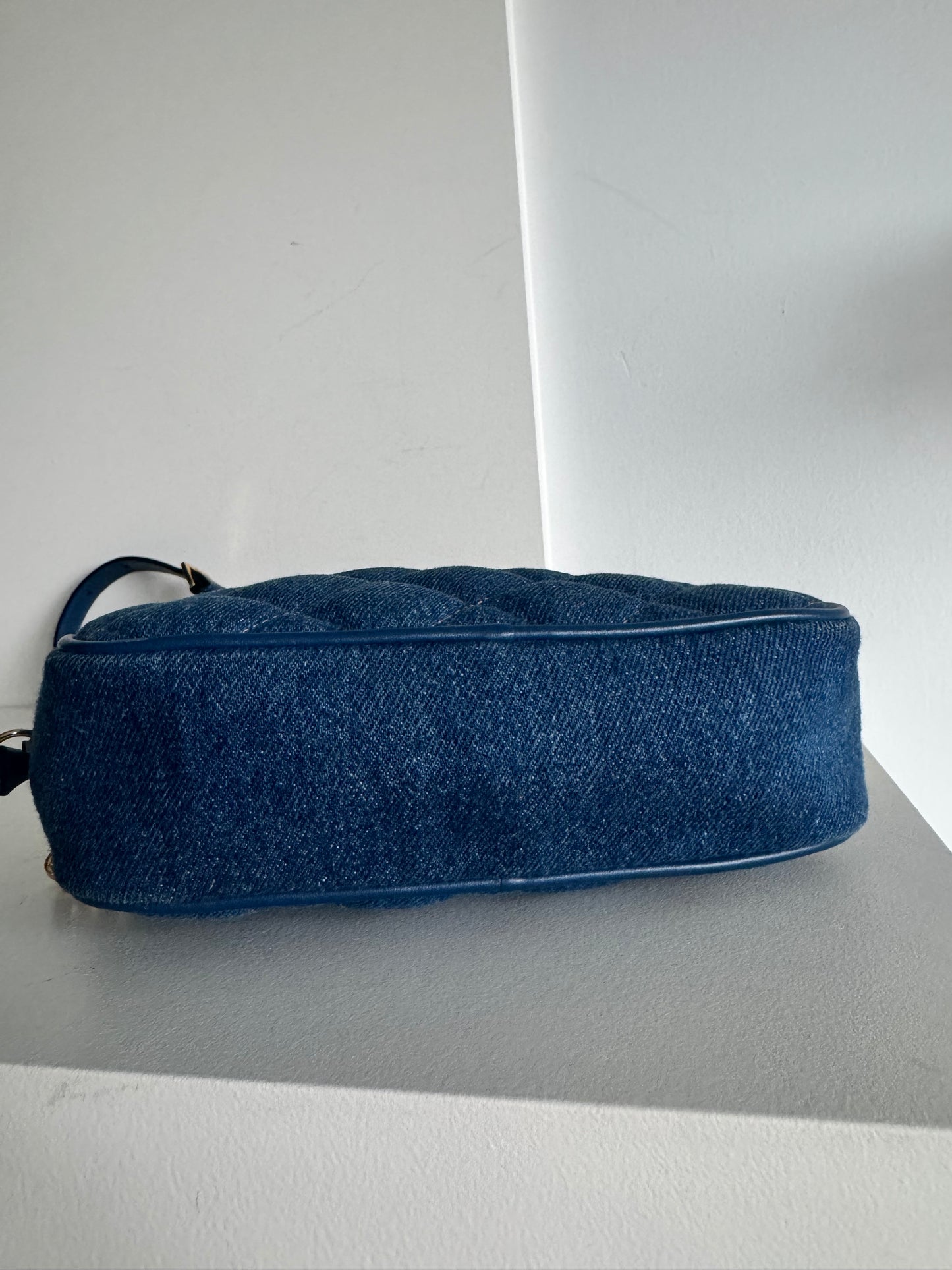 Versace Shoulder Bag Denim Blue