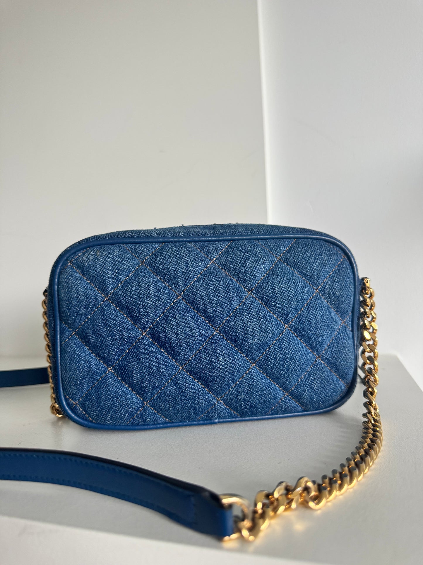 Versace Shoulder Bag Denim Blue