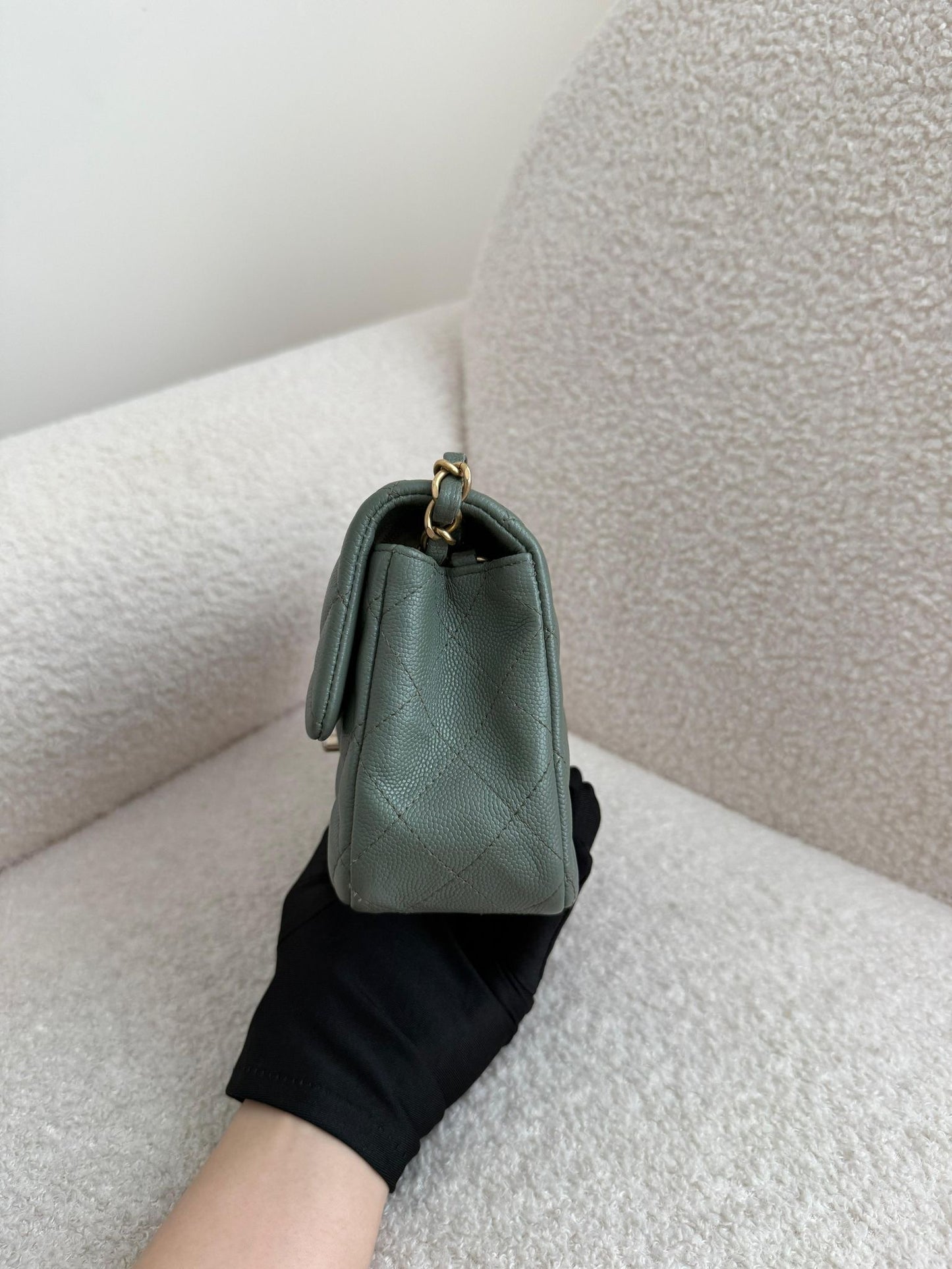 Chanel Classic Caviar 18C Mini Rectangular Bag