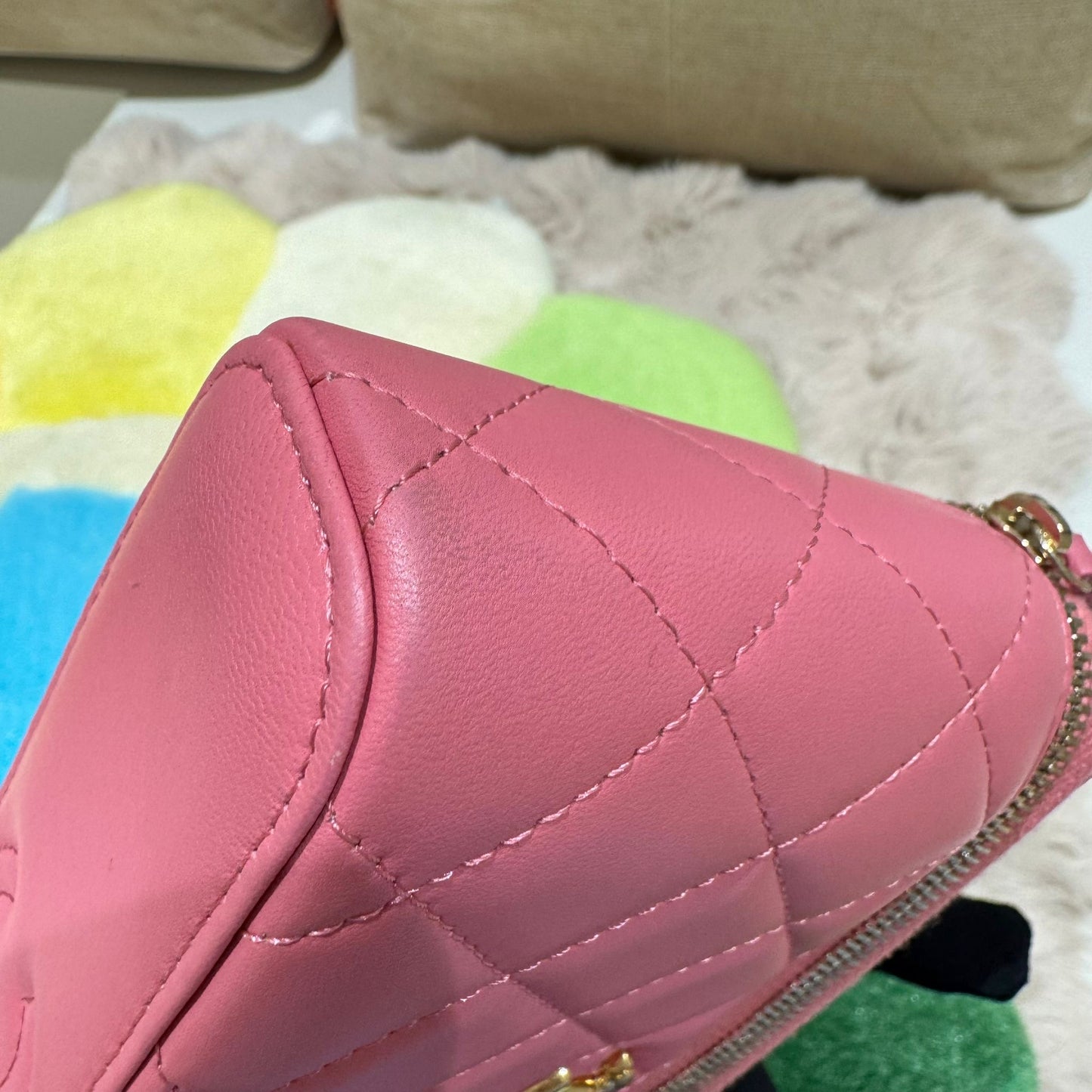 Chanel Top Handle Clutch On Chain