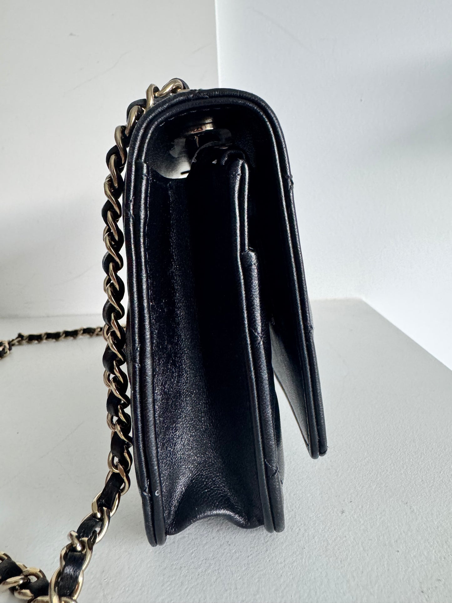 Chanel Trendy Quilted Lambskin Wallet On Chain