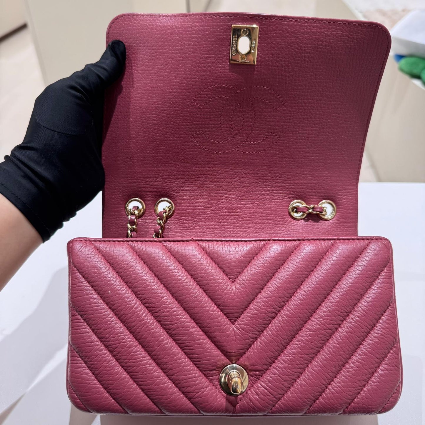 Chanel Chevron Flap Bag