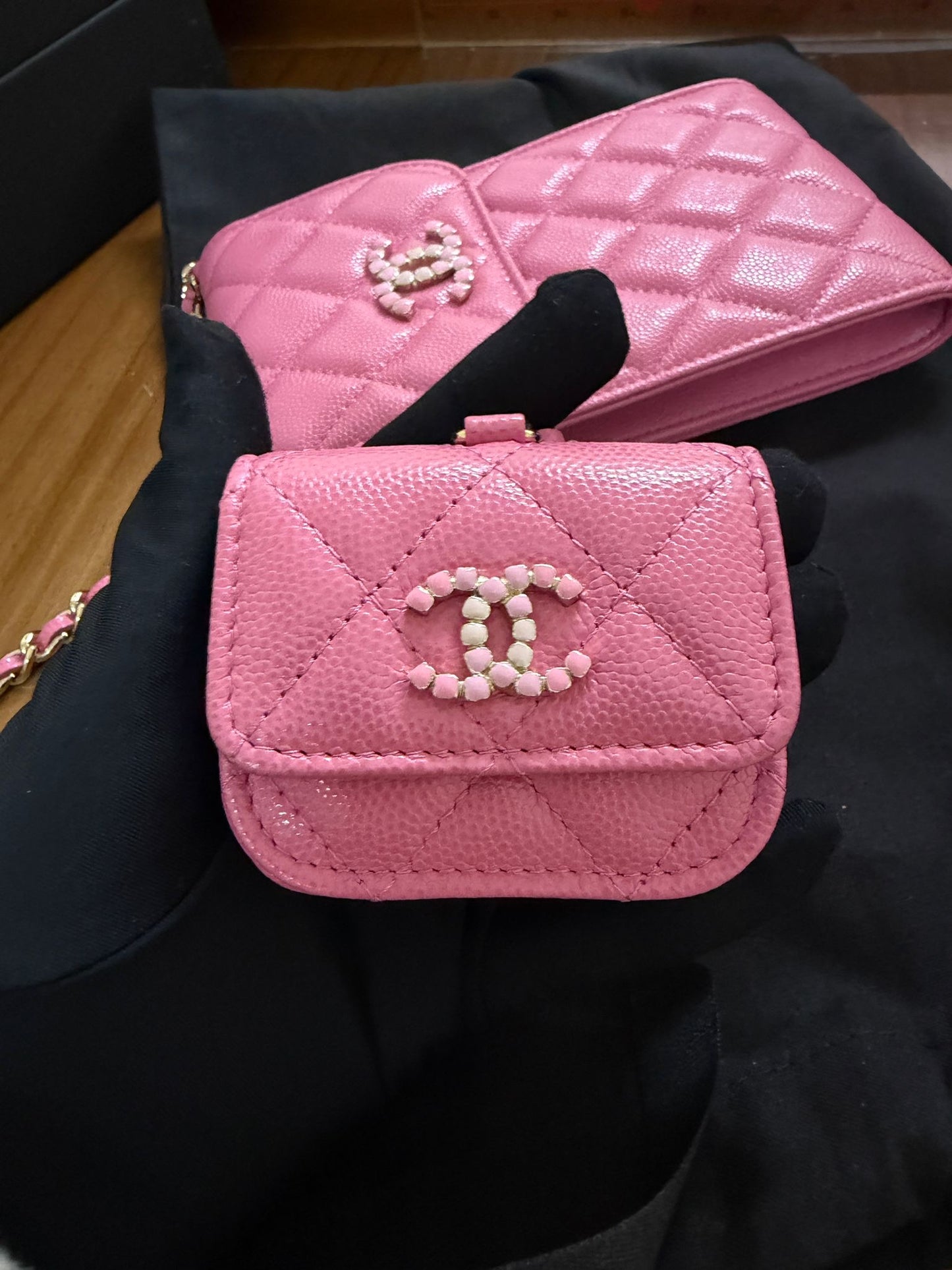 Chanel Phone Holder w/ Pouch