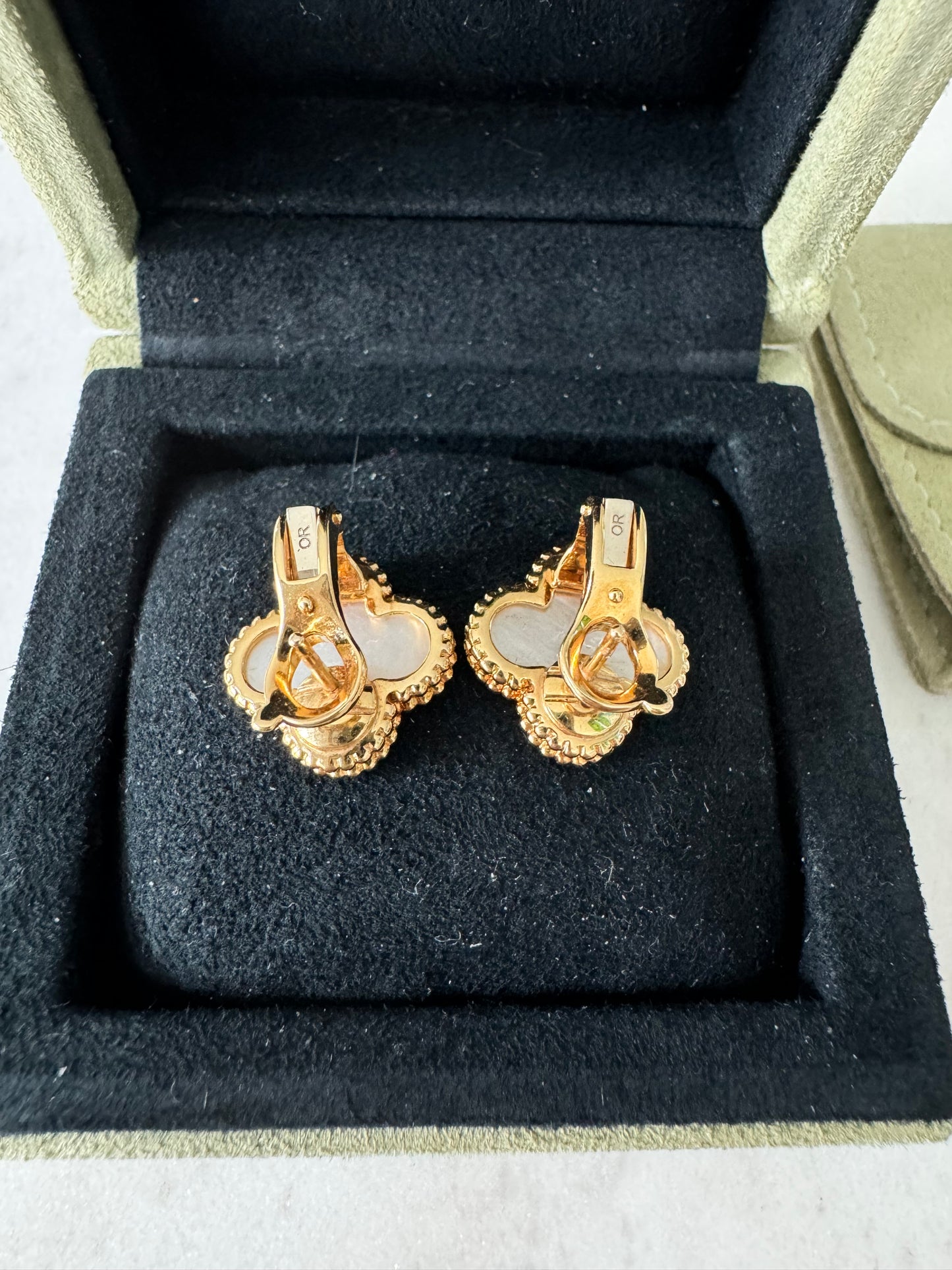 Van cleef and arpels vintage alhambra MOP earrings