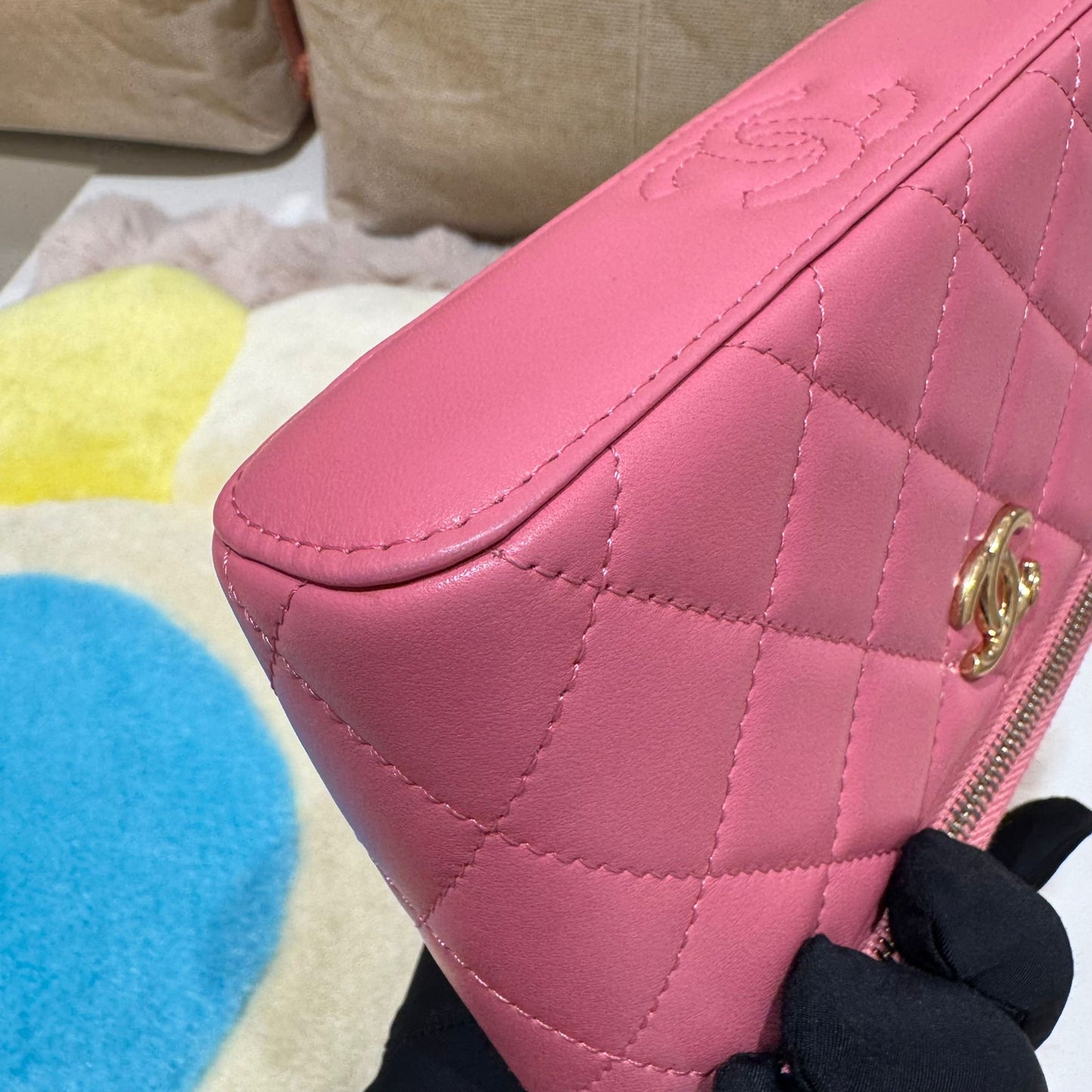Chanel Top Handle Clutch On Chain