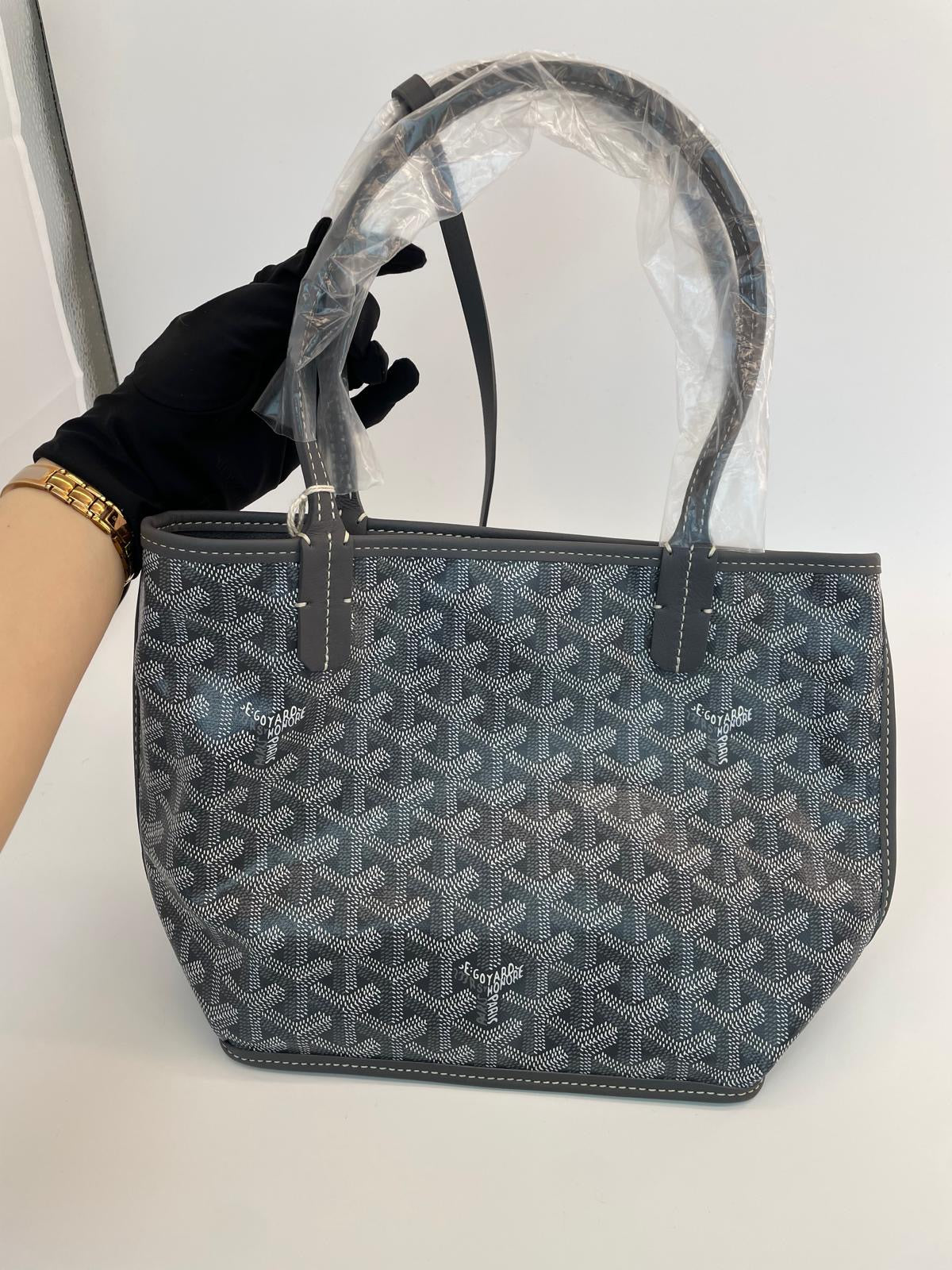 Goyard Mini Anjou Grey tote