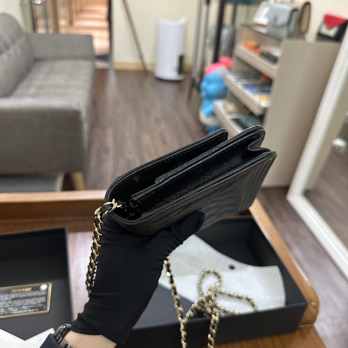 Chanel Boy Wallet On Chain