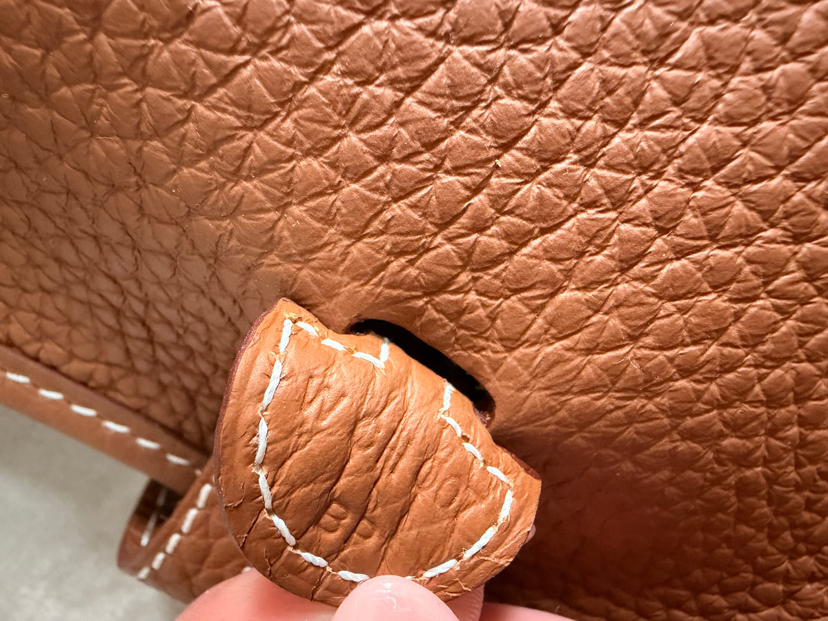 Hermes Mini Evelyn Bag, Gold PHW