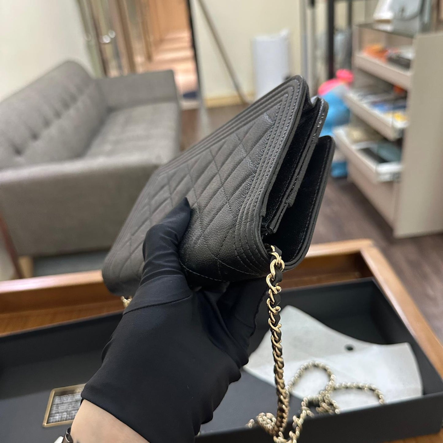 Chanel Boy Wallet On Chain