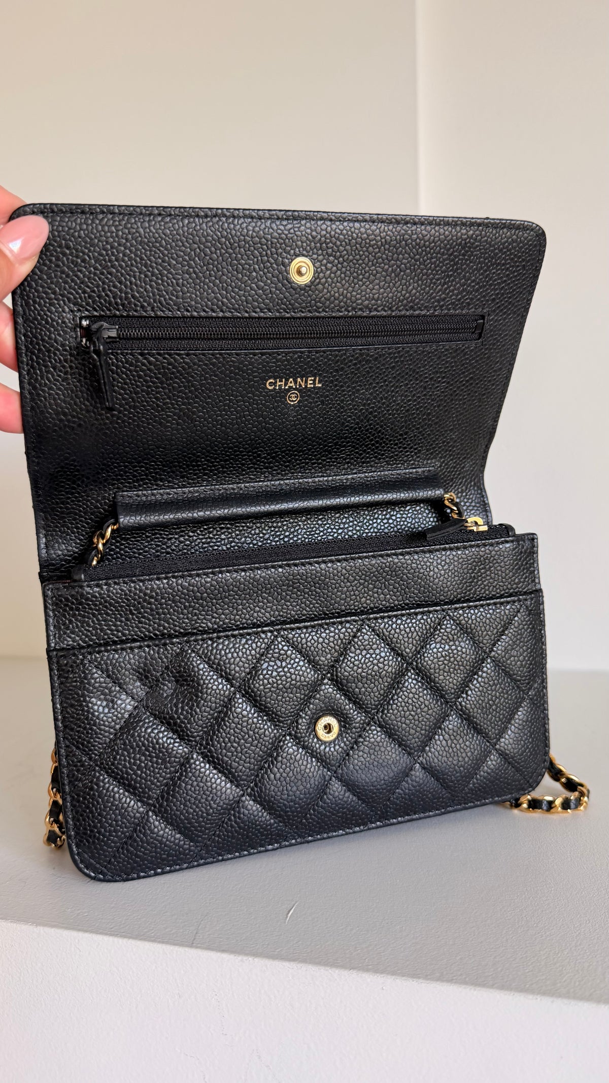 Chanel Quilted Wallet On Chain