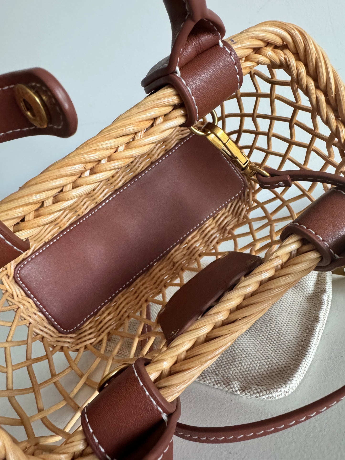 MiuMiu Woven Basket tote bag