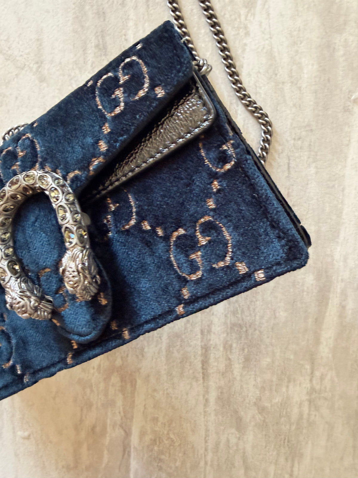 Gucci Super Mini Dionysus Velvet