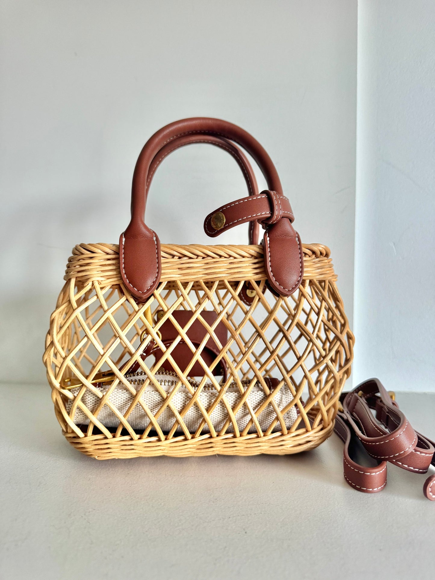 MiuMiu Woven Basket tote bag
