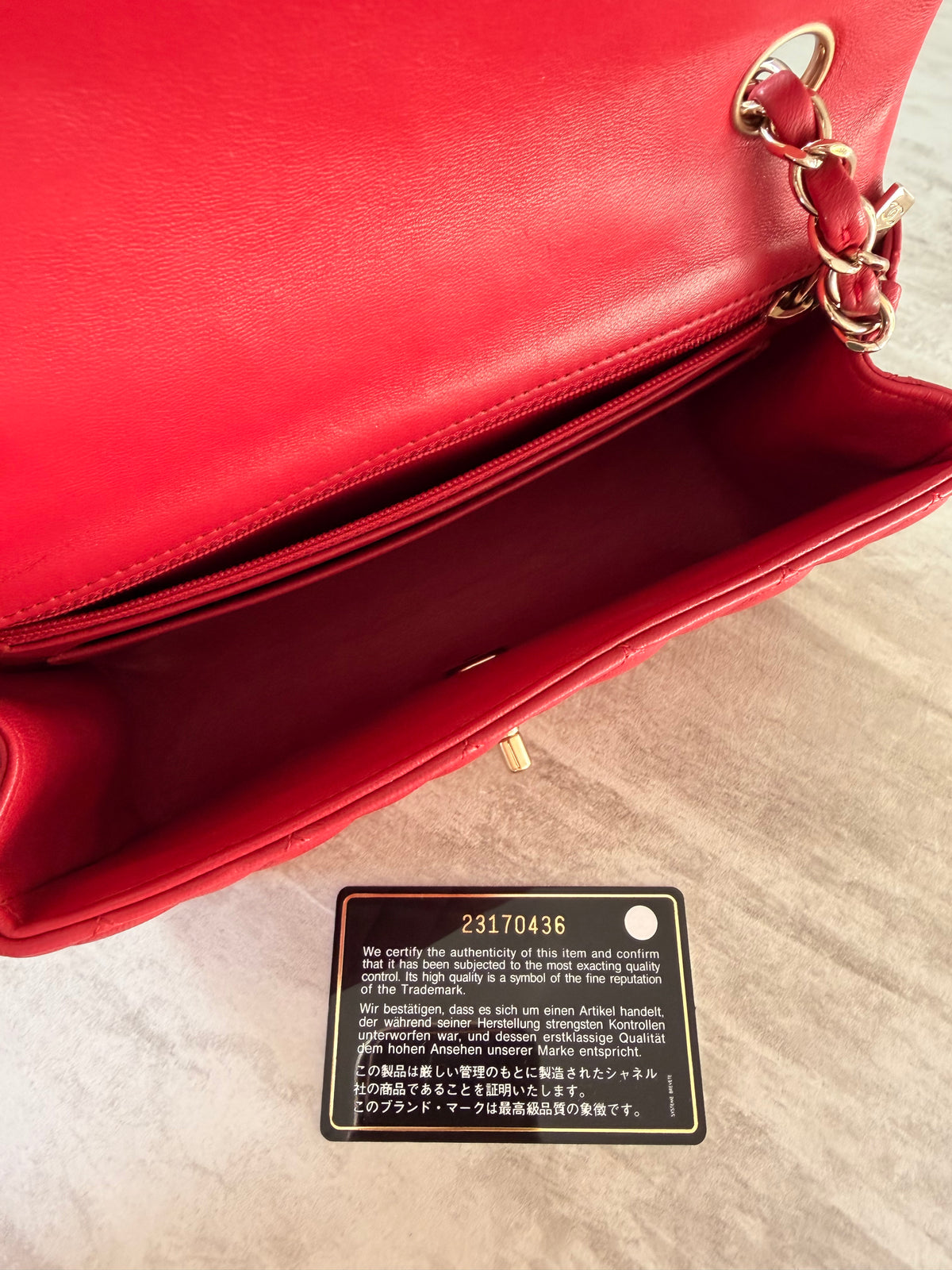 Chanel Classic Mini Rectangular Flap Bag, GHW
