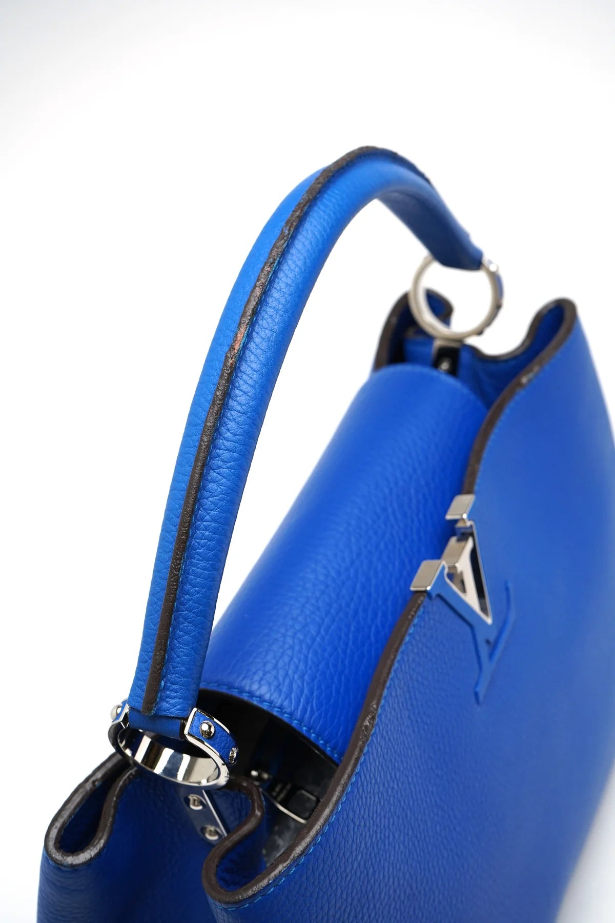 Louis Vuitton Taurillon Capucines MM Royal Blue