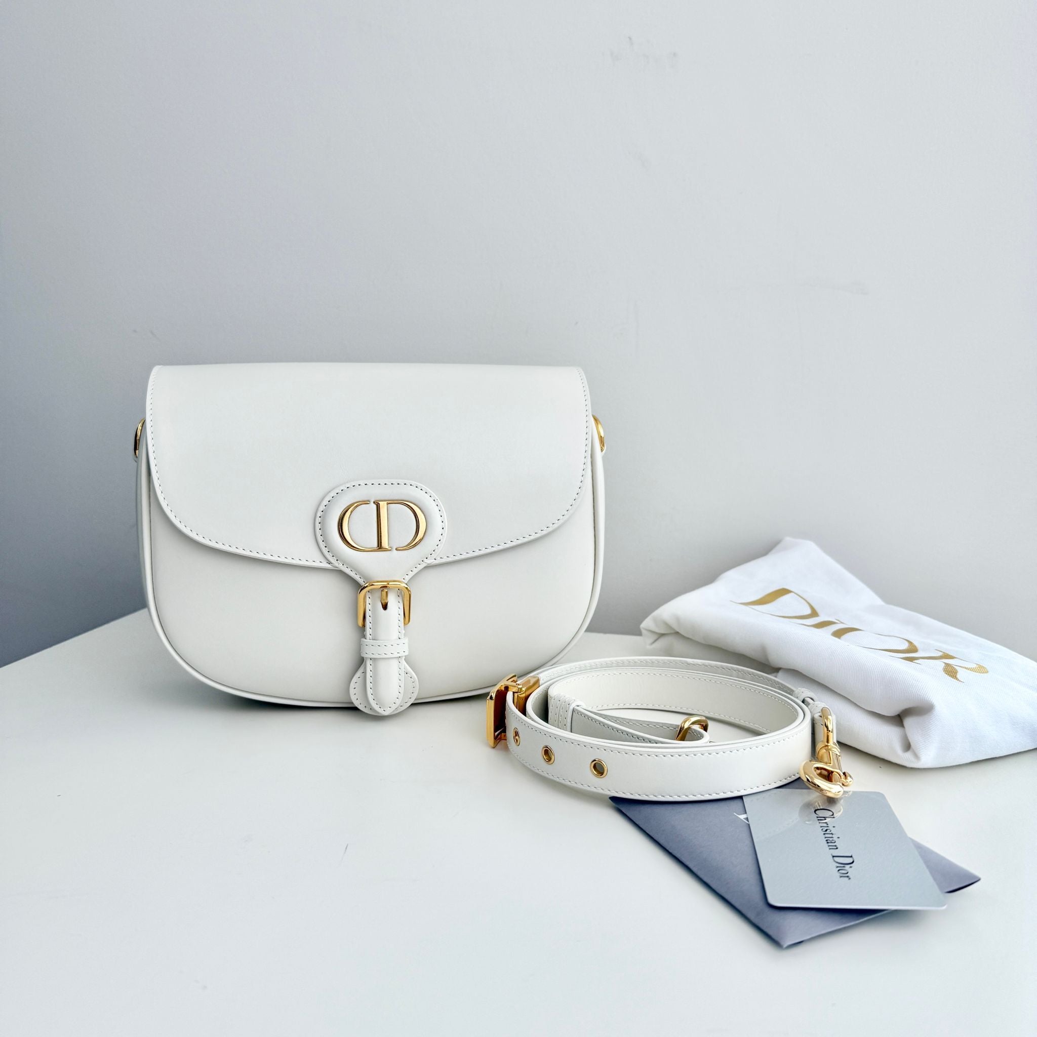 Christian Dior Bobby Medium Bag, White – Posh Ave Luxury Consignment