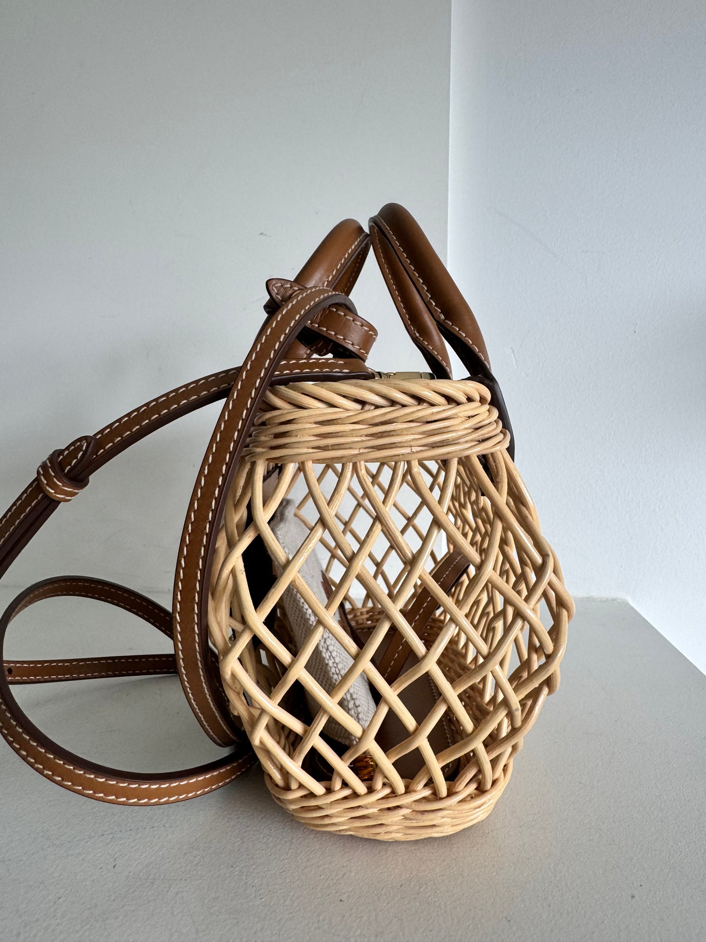 MiuMiu Woven Basket tote bag