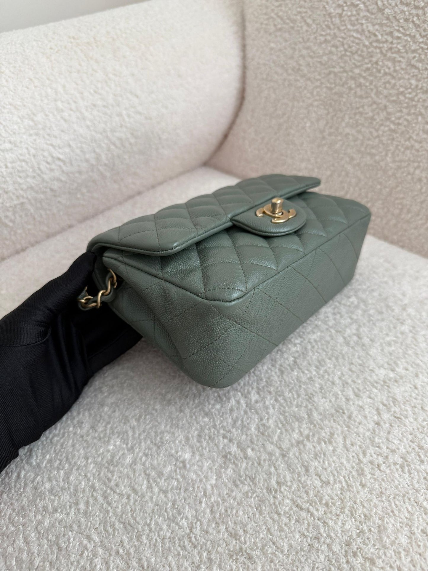 Chanel Classic Caviar 18C Mini Rectangular Bag