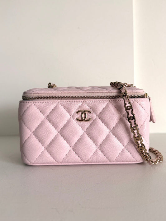Chanel Vanity Case Bag With Chain