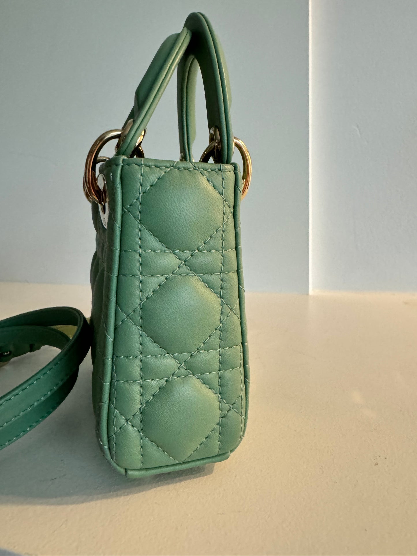 Christian Dior Lady Micro Bag , lmtd Edition Green