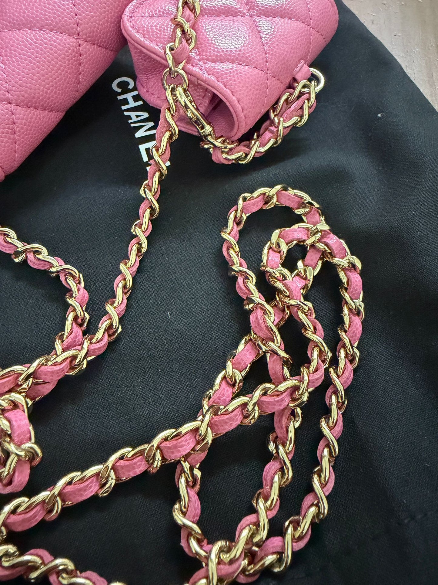 Chanel Phone Holder w/ Pouch
