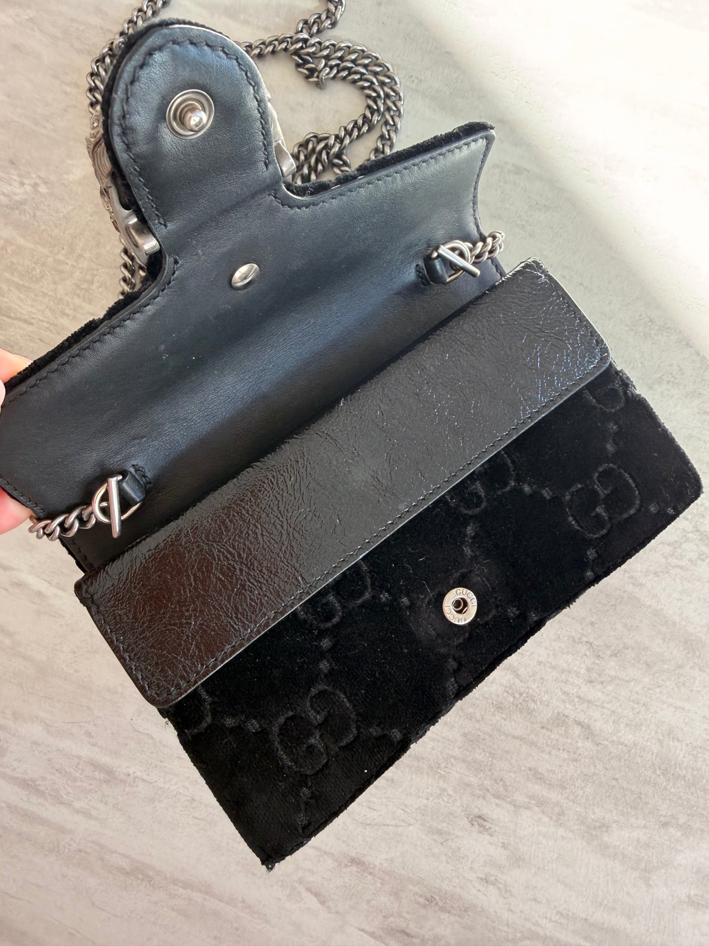 Gucci Super Mini Dionysus Velvet
