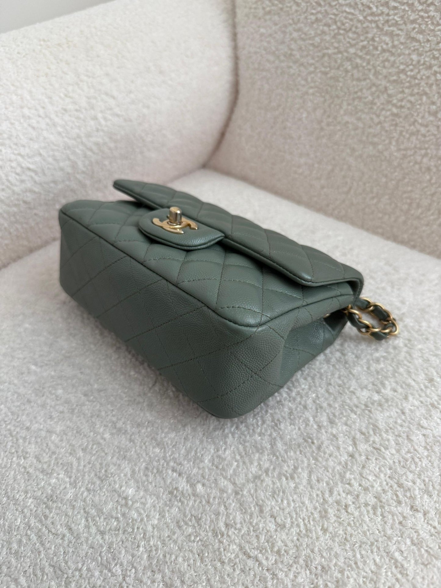 Chanel Classic Caviar 18C Mini Rectangular Bag