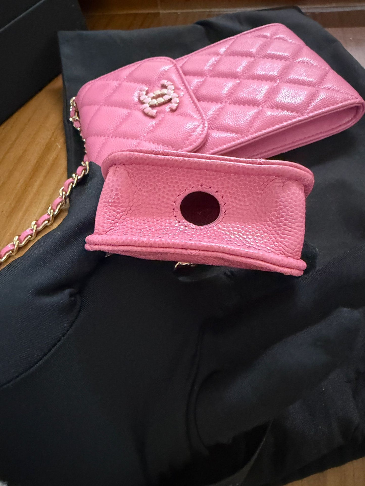 Chanel Phone Holder w/ Pouch