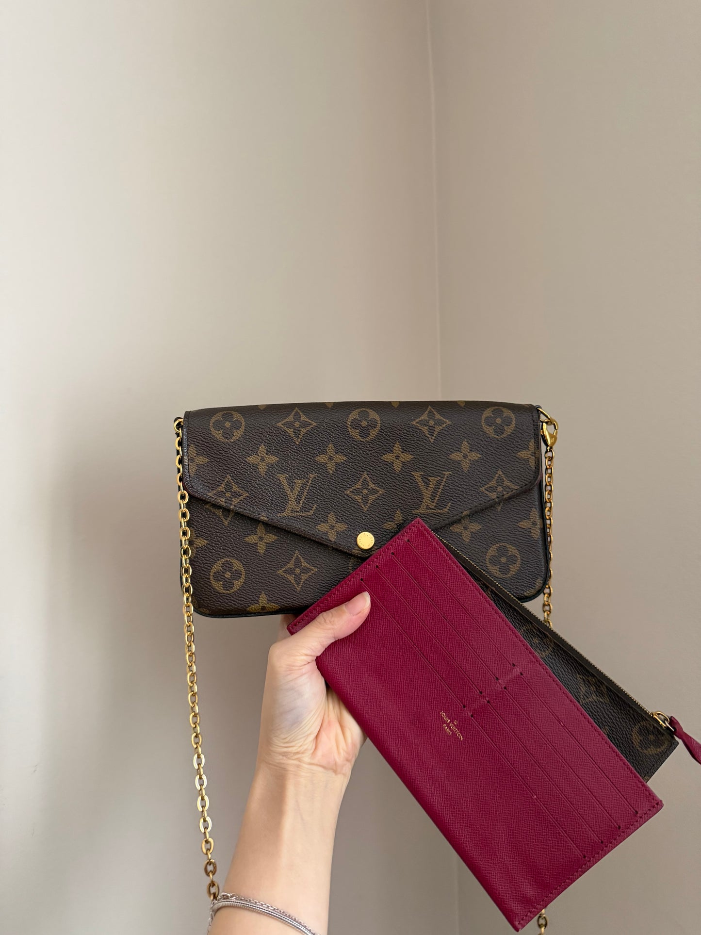 Louis Vuitton felicie pochette monogram
