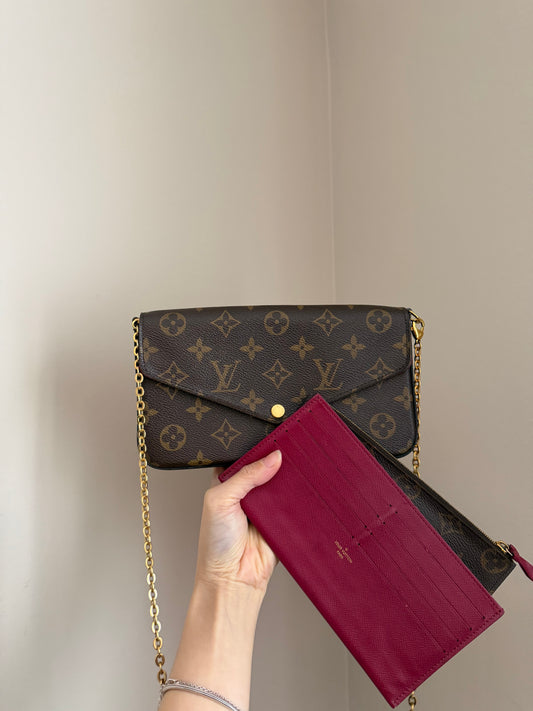Louis Vuitton felicie pochette monogram