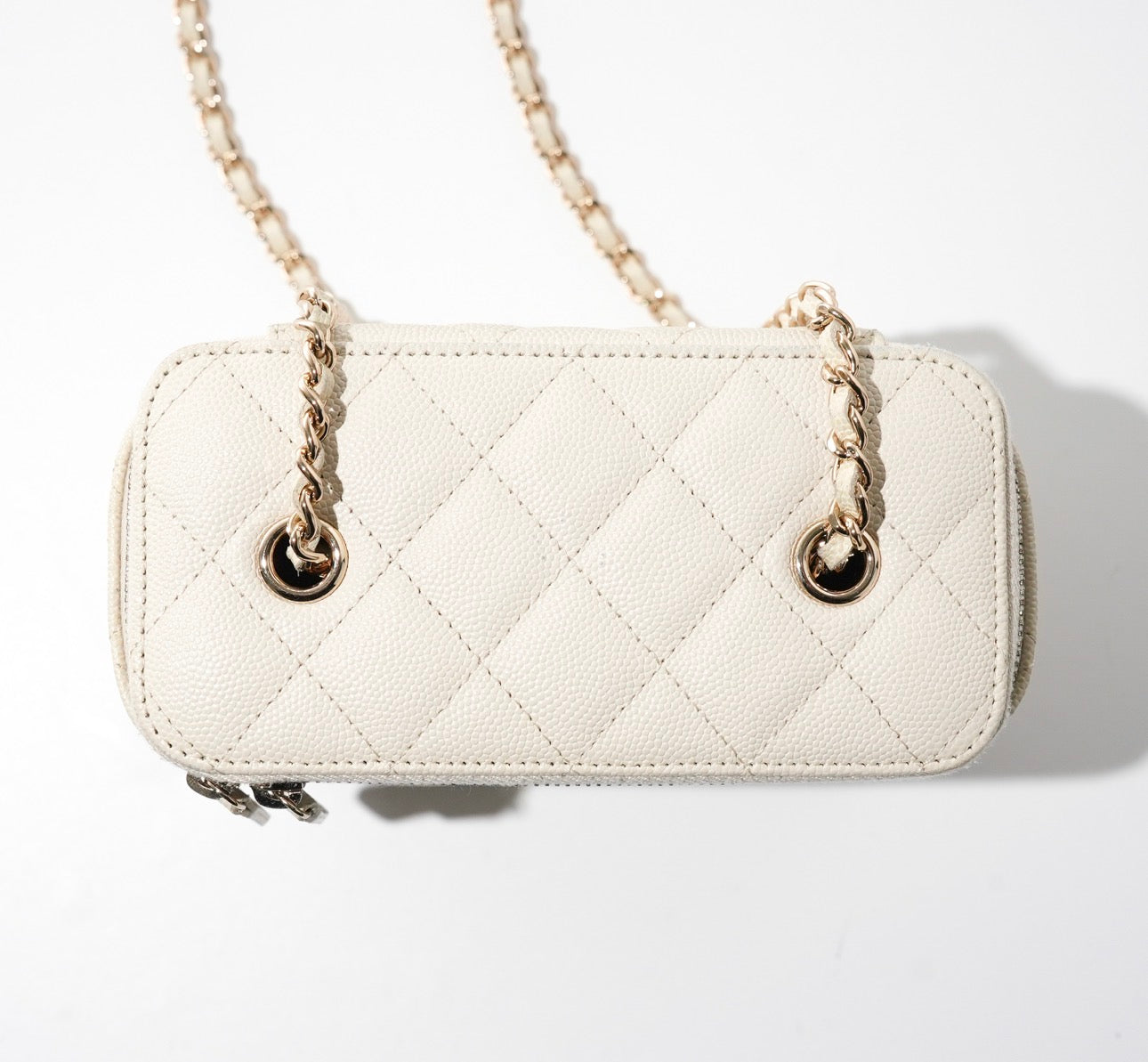 Chanel Long Vanity Bag On Chain