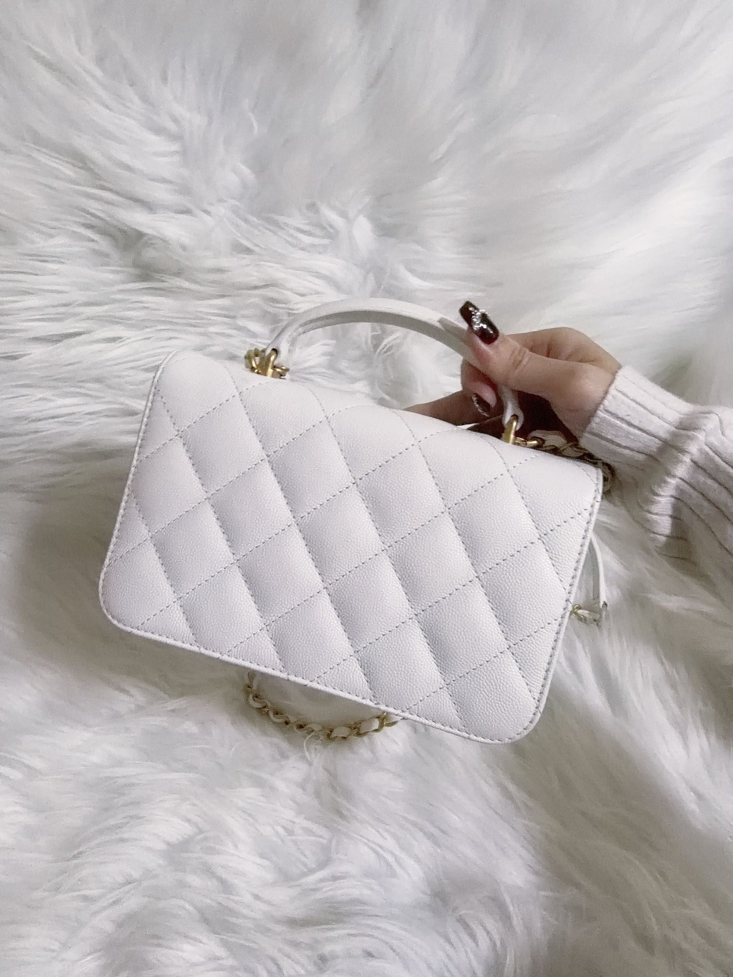 Chanel Top Handle Flap Bag