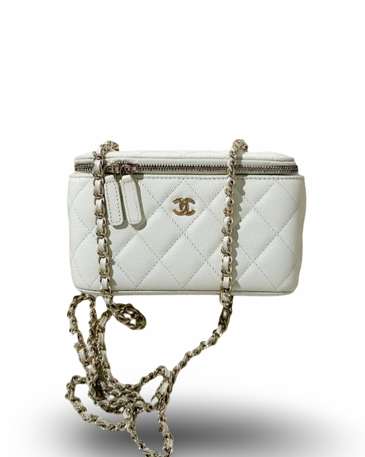 Chanel Long Vanity Bag On Chain