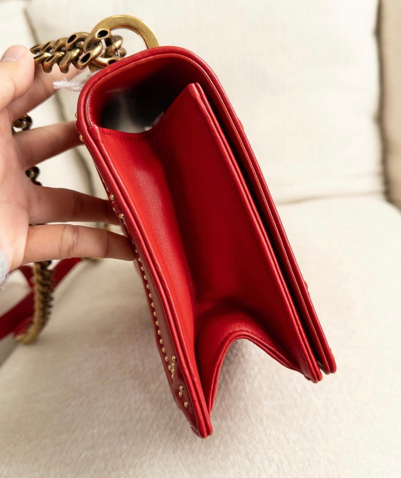 Diorama Studded Flap  Bag