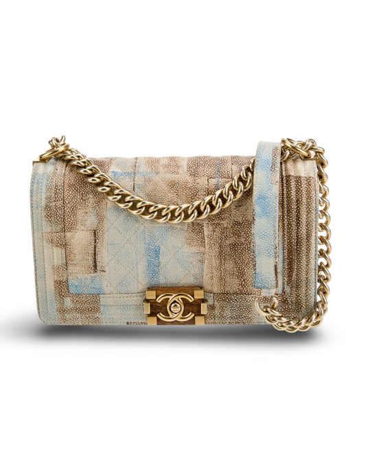 Chanel Medium Boy Limited Edition Caviar Gold Hardware