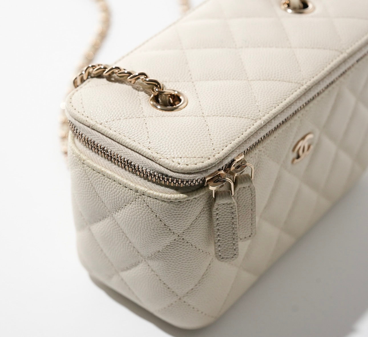 Chanel Long Vanity Bag On Chain