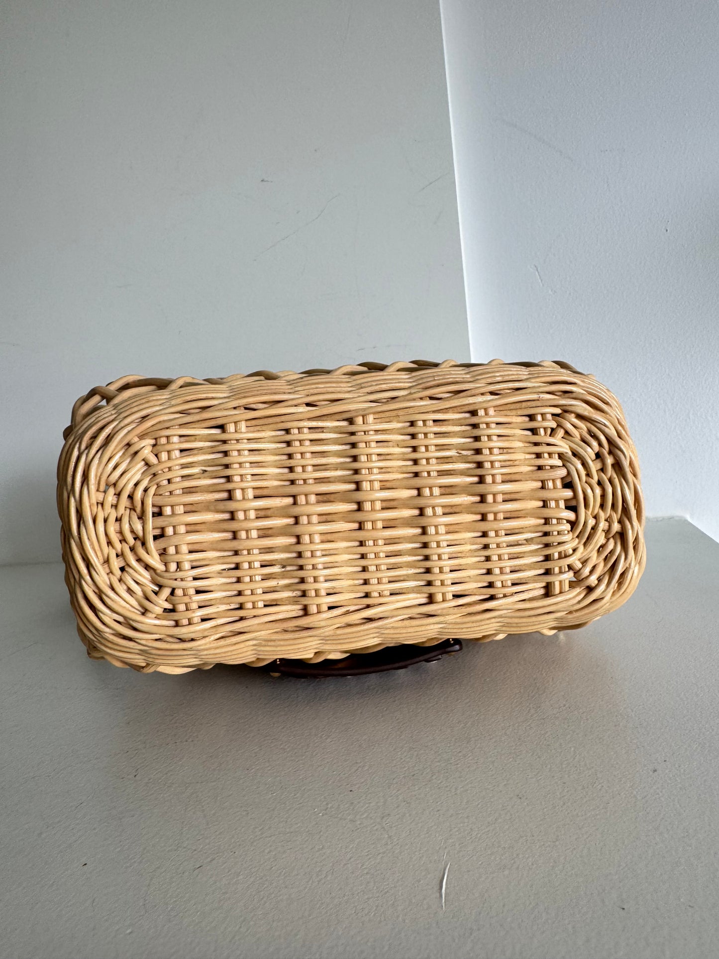 MiuMiu Woven Basket tote bag