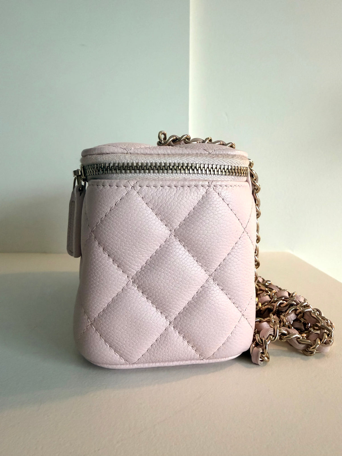 Chanel Vanity Case Bag With Chain