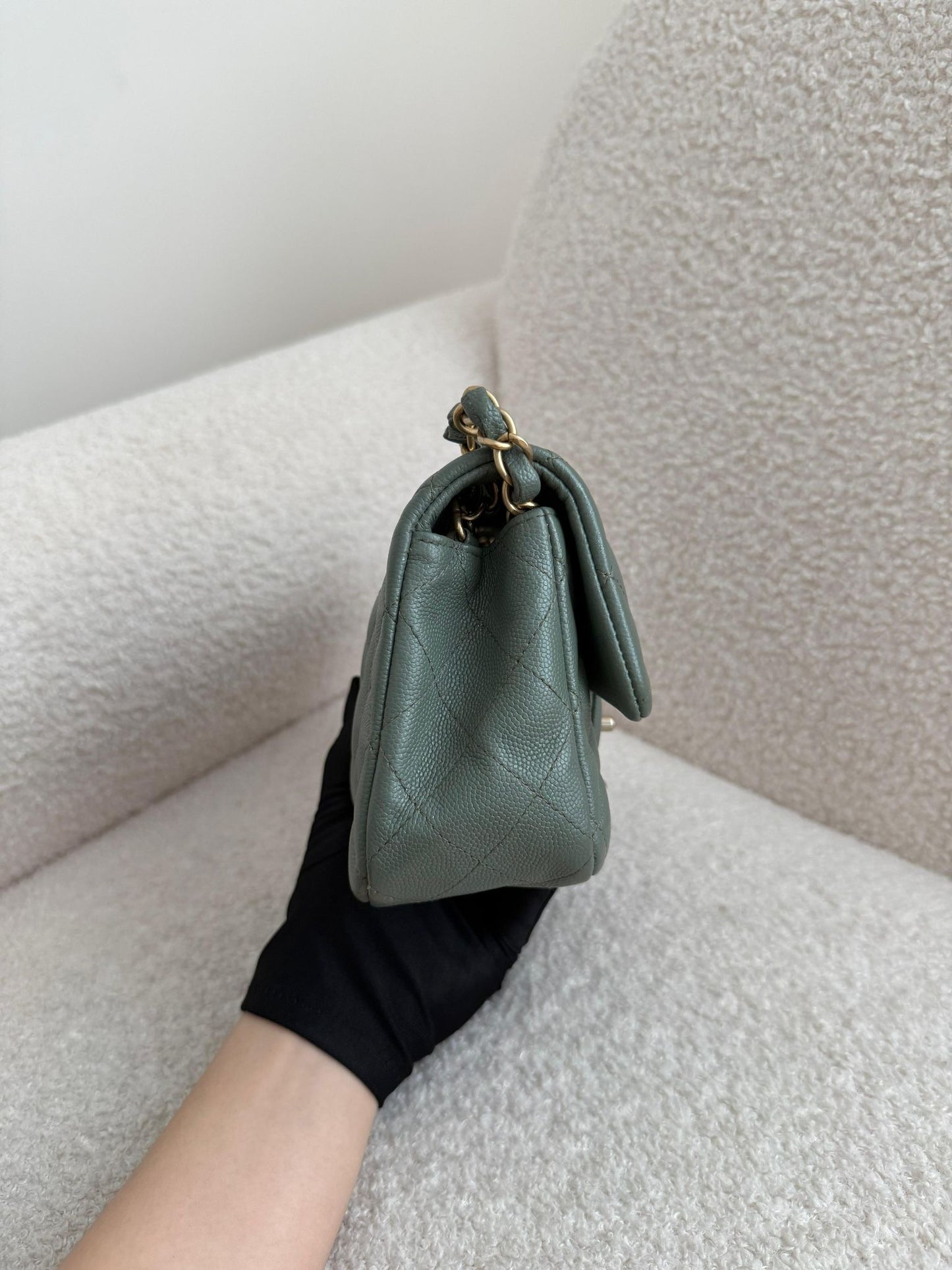 Chanel Classic Caviar 18C Mini Rectangular Bag