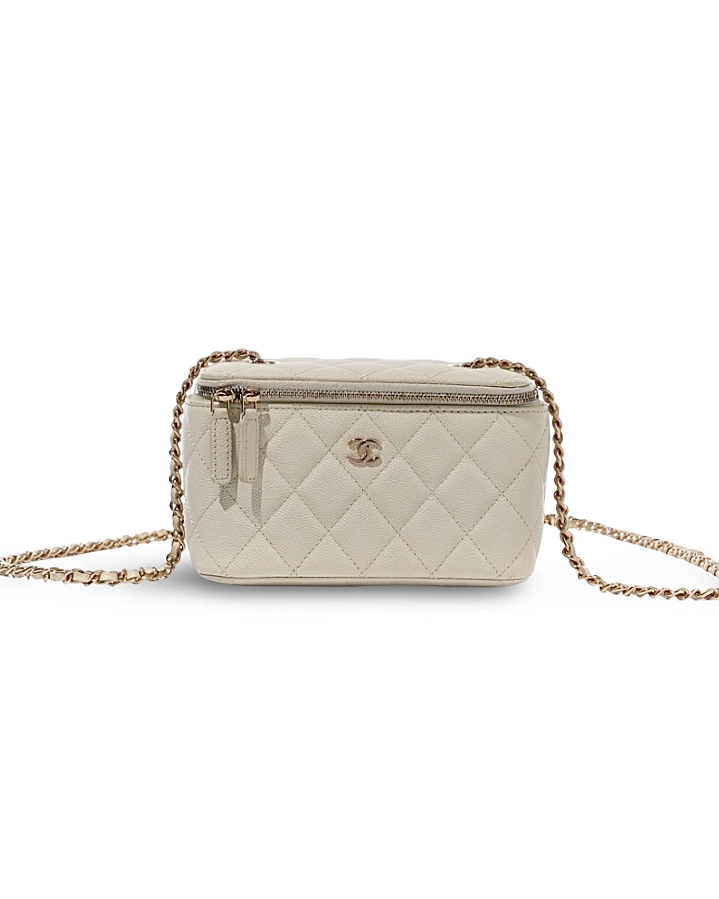 Chanel Long Vanity Bag On Chain