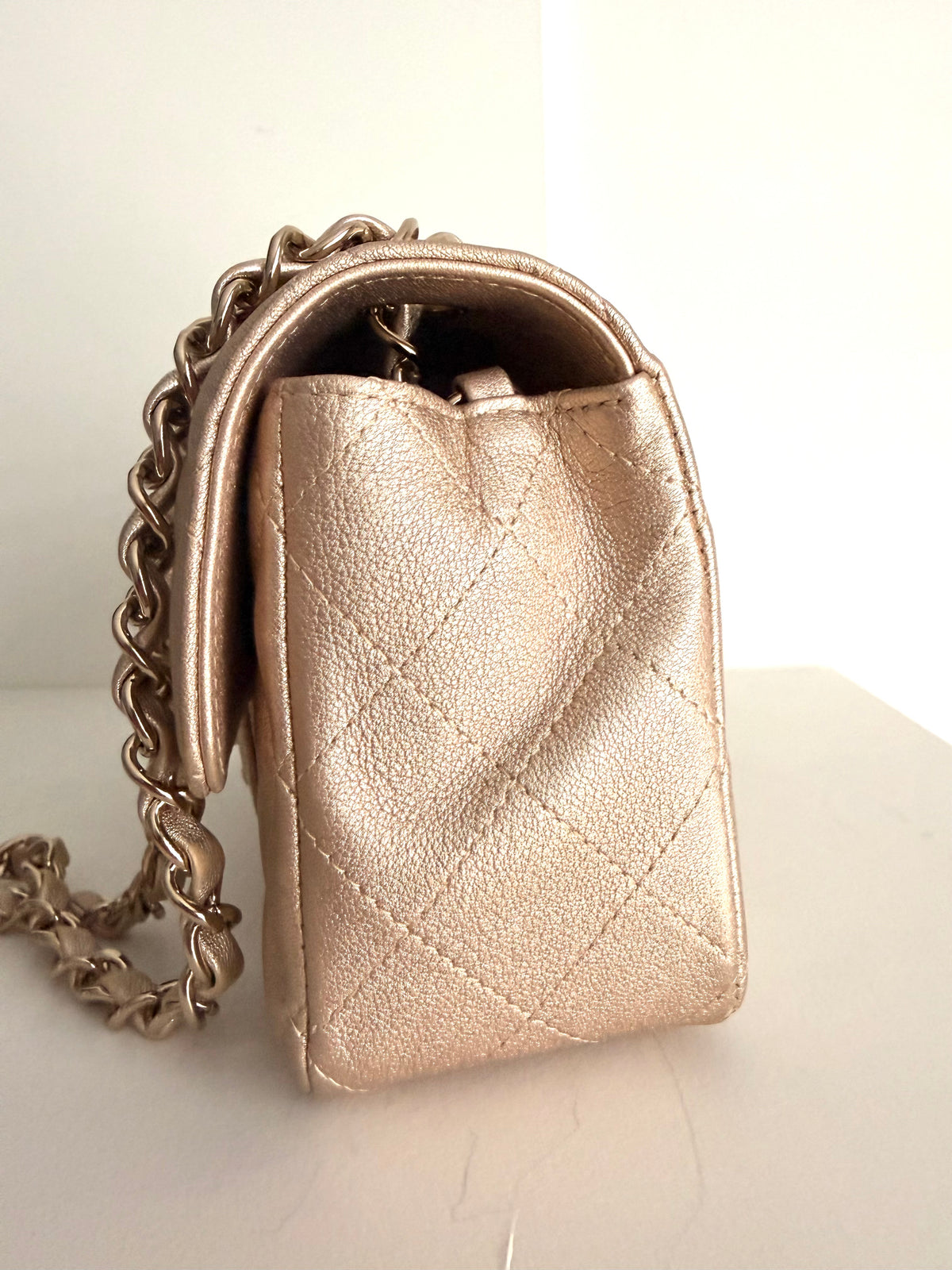 Chanel Mini Classic Gold On Gold