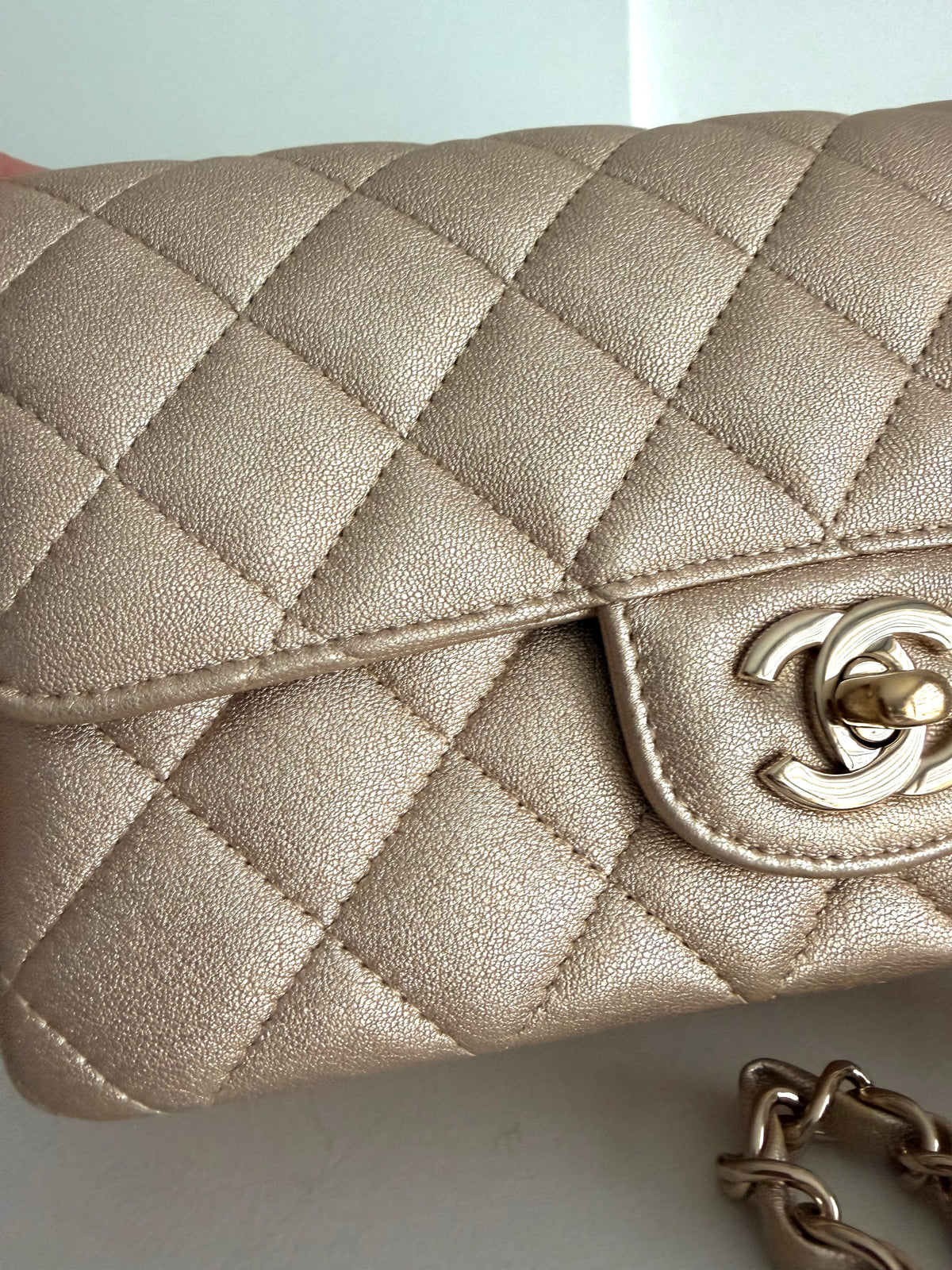 Chanel Mini Classic Gold On Gold