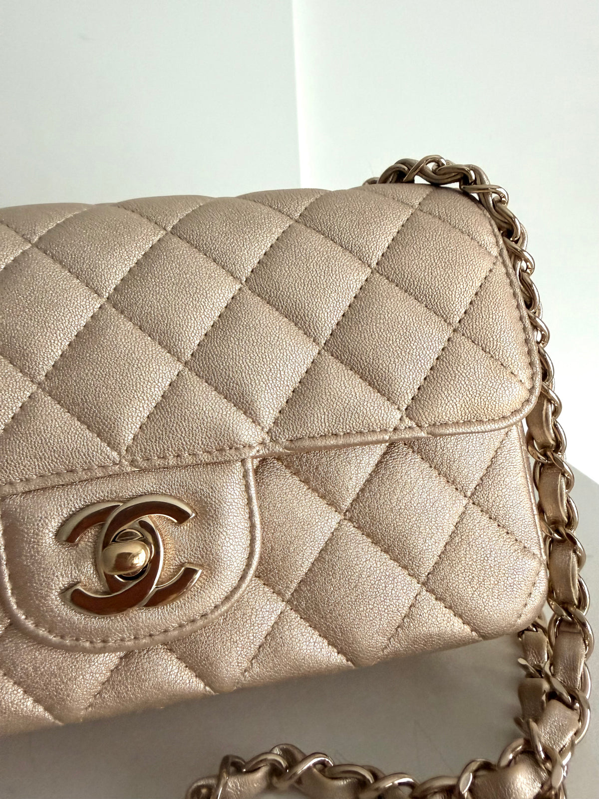 Chanel Mini Classic Gold On Gold