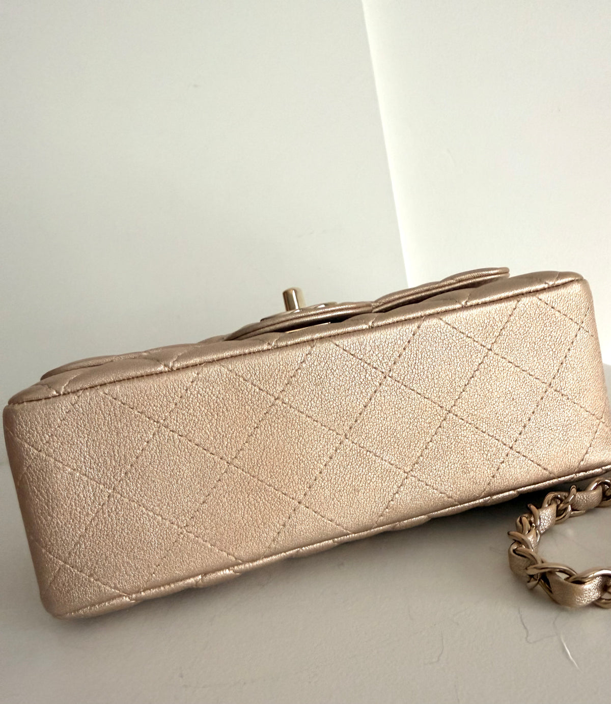 Chanel Mini Classic Gold On Gold