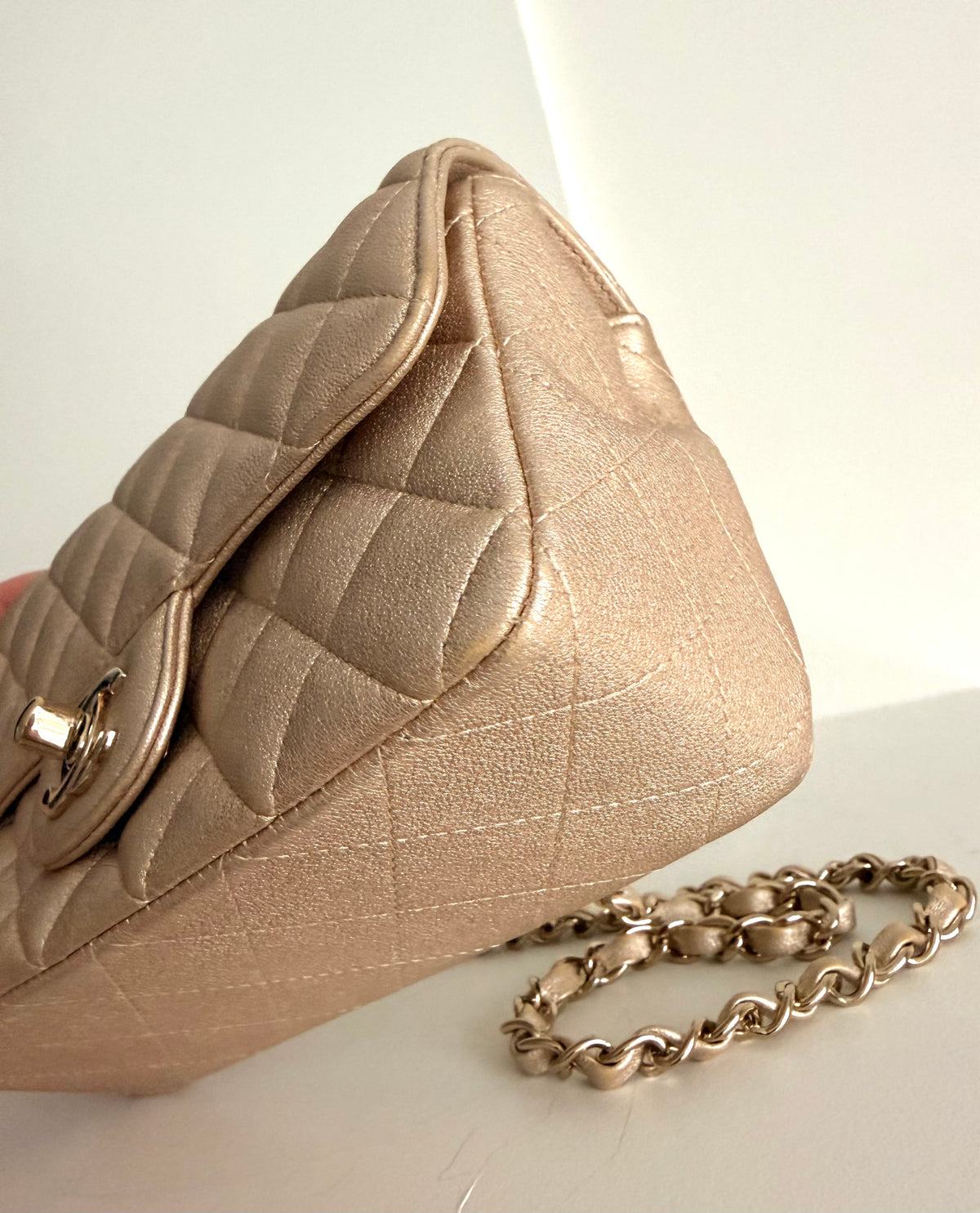 Chanel Mini Classic Gold On Gold